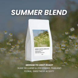 เมล็ดกาแฟคั่วกลางค่อนอ่อน Summer Blend