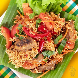 ตำไทยมาม่าดิบหมูย่าง เจ มังสวิรัติ วีแกน