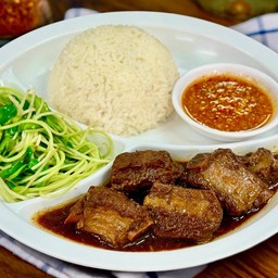 ข้าวซี่โครงหมูอบซอส
