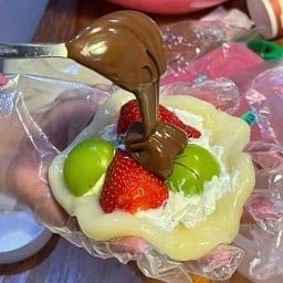 โมจิครีมชีส ผลไม้สด by.yam