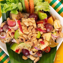 ยำผลไม้กะปิหวาน เจ มังสวิรัติ วีแกน