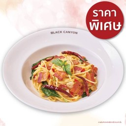 สปาเก็ตตี้เบคอนกรอบ (Popular)