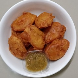 [อร่อยซ่ากับโค้ก] ปลาเส้นทอดกรอบทานคู่กับน้ำจิ้มซีฟู้ดถั่วตัด +  สไปรท์ ออริจินัล (กระป๋อง)