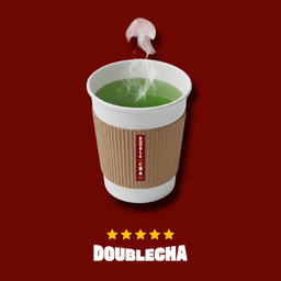 ชาเขียวน้ำตาลร้อน