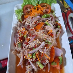 ยำวุ้นเส้นหมูสับ