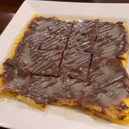 โรตีข้าวโพด+นูเทลล่า