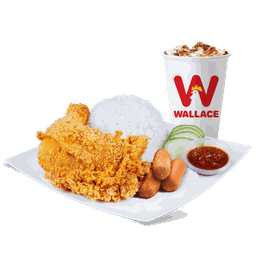 ชุดข้าวสะโพกไก่กรอบ