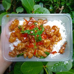 กะเพราเนื้อติดมัน