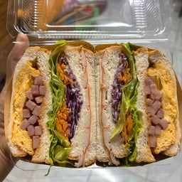 แซนด์วิชเกาหลีคู่ (เลือกได้ 2 ใส้) ทำสดใหหม่