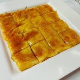 โรตีใส่ไข่+คาราเมล