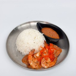 คลุกซอสสไปปซี่มาโย+ไข่กุ้ง