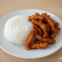 ข้าวหมูทอด