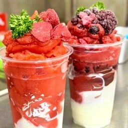 สตอเบอรี่ปั่นไม่ใส่นมพรีเมี่ยม