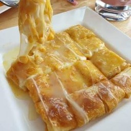 โรตีข้าวโพด+ชีส