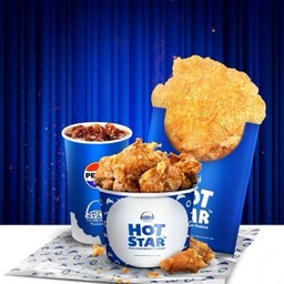 ไก่ใหญ่XXL+หนังไก่ทอด  Free Soft Drink 16 oz.