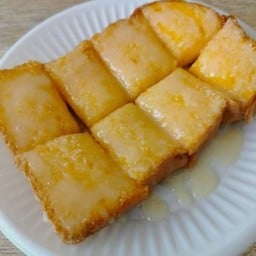 ปังปิ้งเนย+นม+น้ำตาล2ชิ้น