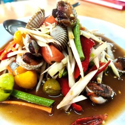 ตำหอยแครง