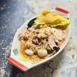 ก๋วยเตี๋ยวหมูต้มยำมะนาวแท้(น้ำ)