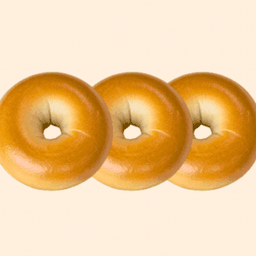 Plain Bagels (3 ชิ้น)