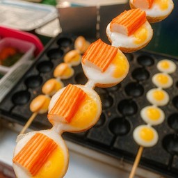 ไข่นกกระทาทอด หน้าปูอัด