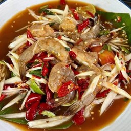 ตำมะละกอกุ้งสด