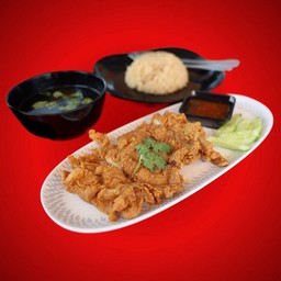 ข้าวมันไก่ทอด