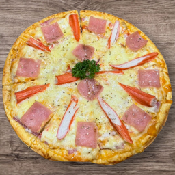 แฮมปูอัดชีส ถาดกลาง7นิ้ว