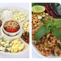 แหนมเนือง +แหนมข้าวทอด