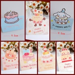 Happy birthday card ราคาต่อ 1 ใบ คละแบบนะคะ