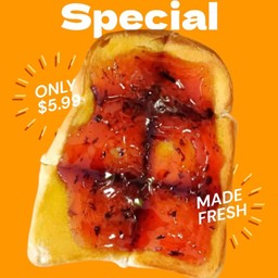 ปังปิ้งเนย บูลเบอร์รี่ 1 ชุดมี2แผ่น