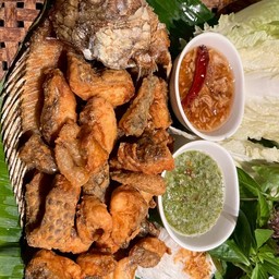 เมี่ยงปลานิลทอด