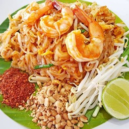 ผัดไทกุ้งสด