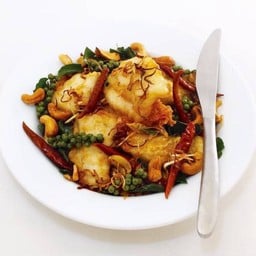 เนื้อปลากระพงสมุนไพร