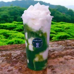 มะพร้าวปั่น ทูโทน ชาเขียว