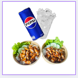 ข้าว 2+ น้ำอัดลม 1