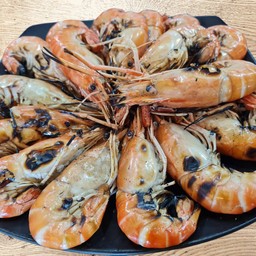 กุ้งเผา 18 ตัวโล