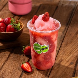 เกร็ดหิมะมะพร้าวอ่อนสตรอเบอรี่