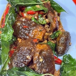 Stir Fried Basil With Century Egg And Minced Pork