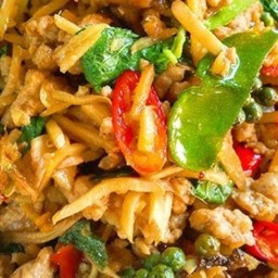 ผัดฉ่าหมูสับ(เป็นกับข้าว