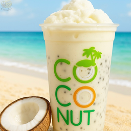 มะพร้าวปั่นนมสด