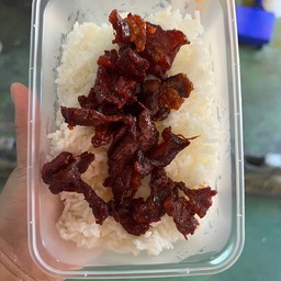 ข้าวสวยเนื้อแดดเดียว