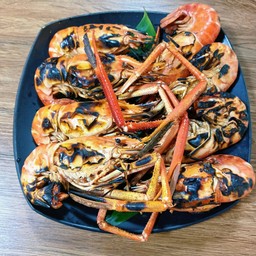 กุ้งเผา 8 ตัวโล