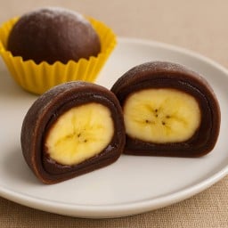 ไดฟูกุกล้วย 3 -4 ชิ้น ช็อคโกแลต
