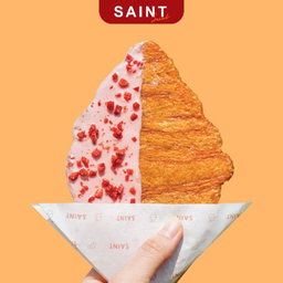 ครัวซองต์แผ่นกรอบรสสตอเบอร์รี่