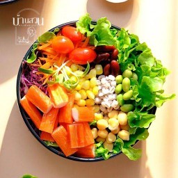 สลัดปูอัด สุขภาพดี