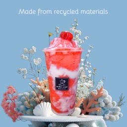 สตอเบอรี่ปั่น โยเกิร์ต