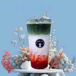 สตอเบอรี่ นมสดชาเขียว