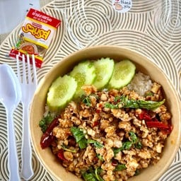 ข้าวกระเพราหมูสับ