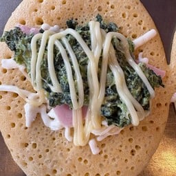 ผักโขมอบชีส+แฮม