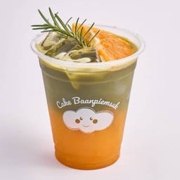 iced matcha orange